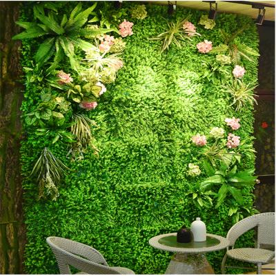 仿真植物墙田园风格装饰室内壁挂绿植假花草配式塑料绿化草皮背景形象